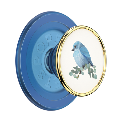 Enamel Blue Bird — PopGrip for MagSafe