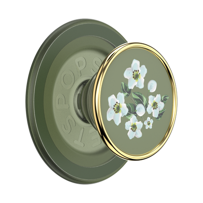 Enamel Floral Relief — PopGrip for MagSafe