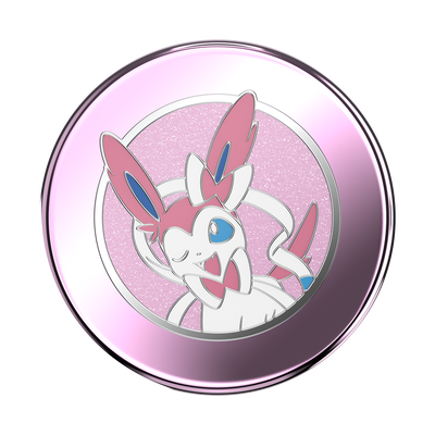 Secondary image for hover Enamel Sylveon Wink — PopGrip for MagSafe