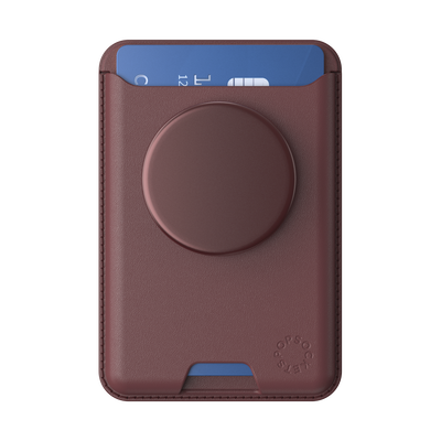 Secondary image for hover Aluminum Oxblood — Softgoods PopWallet+ for MagSafe