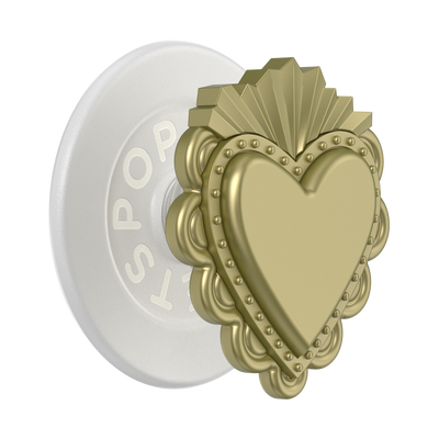 PopOut Sacred Heart Gold — PopGrip for MagSafe