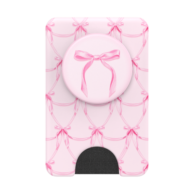 Secondary image for hover Satin Bow Blush — PopWallet+ for MagSafe