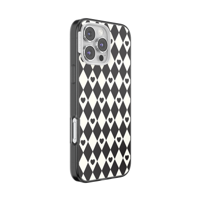 Secondary image for hover Harlequin Hearts Black — iPhone 16 Pro Max for MagSafe