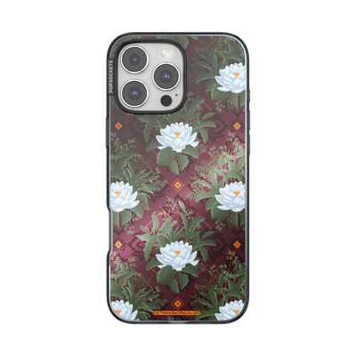 Mirror Lush White Lotus — iPhone 16 Pro Max for MagSafe